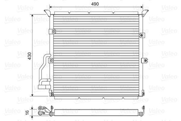 64538398181VL 822608 Condenser, air conditioning