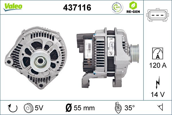 12312247405VL1 437116 Alternator