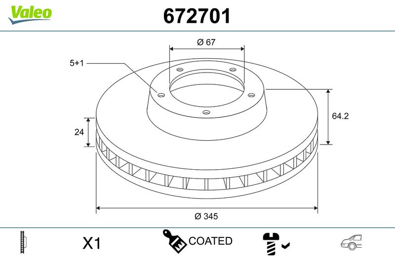 34208853554VL 672701 Brake Disc