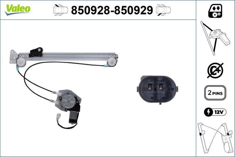 51358252429VL1 850928 Window Regulator