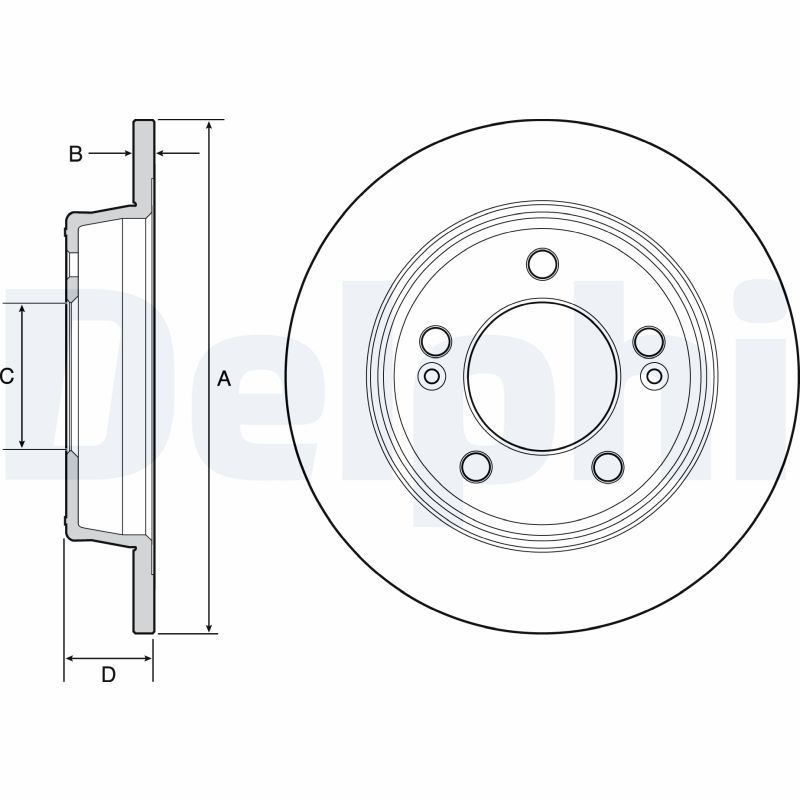 34206898719DE1 BG4755C Brake Disc