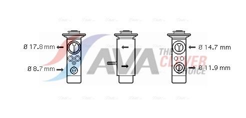 64119187630AQ2 BW1349 Expansion Valve, air conditioning