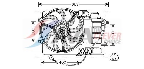 17117541092AQ BW7516 Fan, engine cooling