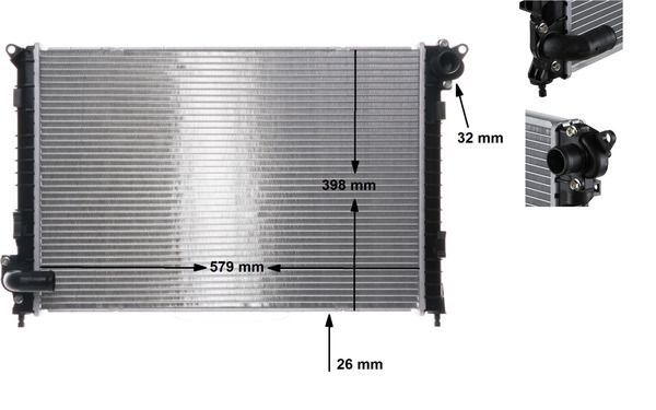 17117570821MO1 CR 983 000S Radiator, engine cooling