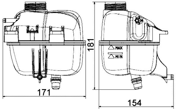 17137823626MO CRT 87 001S Expansion Tank, coolant