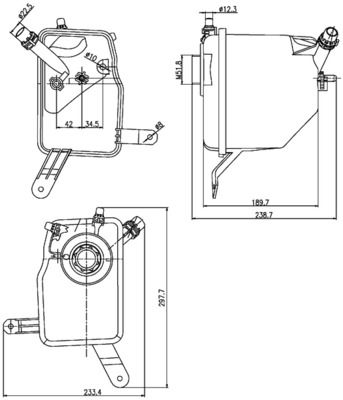 17137542986MO CRT 205 000S Expansion Tank, coolant