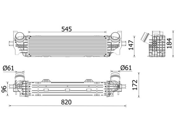 17518576509MO CI 660 000P Charge Air Cooler
