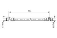 34321159879BO 34321159879 34 32 1 159 879 1159879 1 987 476 061 BMW E12 -  Brake Hose