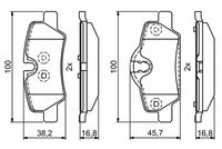 34216871300BO2 34216871300 34 21 6 871 300 6871300 0 986 495 400 MINI F56 -  Brake Pad Set, disc brake