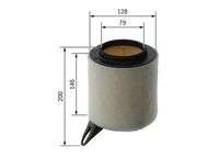 13717532754BO 13717532754 13 71 7 532 754 7532754 F 026 400 018 BMW E81 -  Air Filter