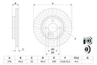 34111502891BO1 34111502891 34 11 1 502 891 1502891 0 986 478 606 MINI R50 -  Brake Disc