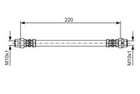 34321163759BO 34321163759 34 32 1 163 759 1163759 1 987 476 175  Brake Hose