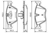 34116771868BO1 34116771868 34 11 6 771 868 6771868 0 986 494 118 BMW E90 -  Brake Pad Set, disc brake