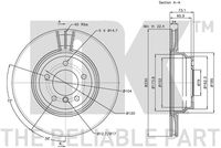 34116854999NK1 34116854999 34 11 6 854 999 6854999 201568  Brake Disc