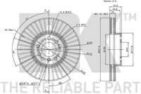 34116794304NK2 34116794304 34 11 6 794 304 6794304 311547 BMW X5 (E53) -  Brake Disc