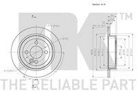 34216774987NK2 34216774987 34 21 6 774 987 6774987 314036 MINI R50 -  Brake Disc