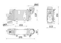 17517617597MO 17517617597 17 51 7 617 597 7617597 CI 614 000P BMW F45 SAT -  Charge Air Cooler